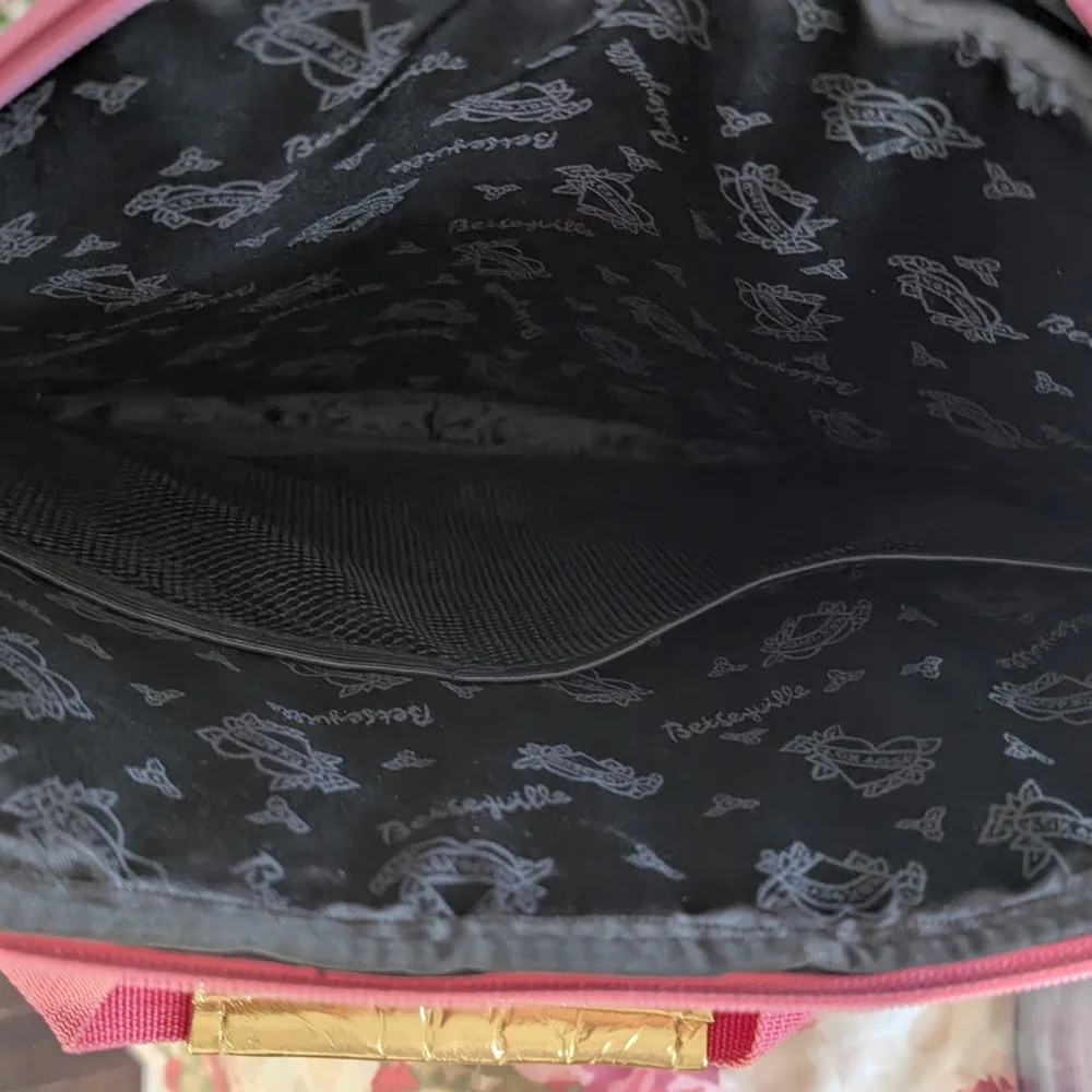 Vintage Pink Floral Gingham Laptop Bag by Betseyville